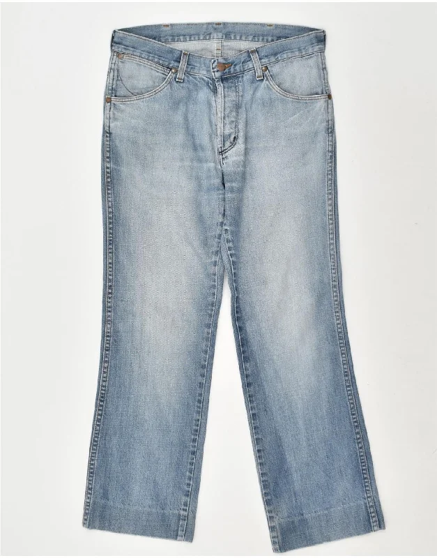 Everyday Apparel WRANGLER Mens Straight Jeans W32 L34 Blue Cotton