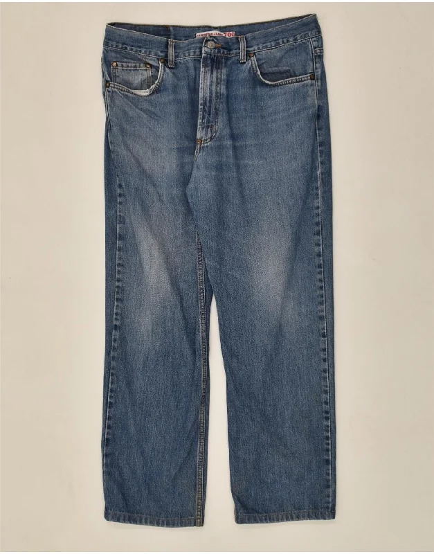 Casual Layers CARRERA Mens 700 Wide Leg Jeans W35 L28 Blue