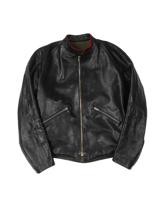 Flexible Styles 1960s Litex Sport Cafe Racer Leather Jacket