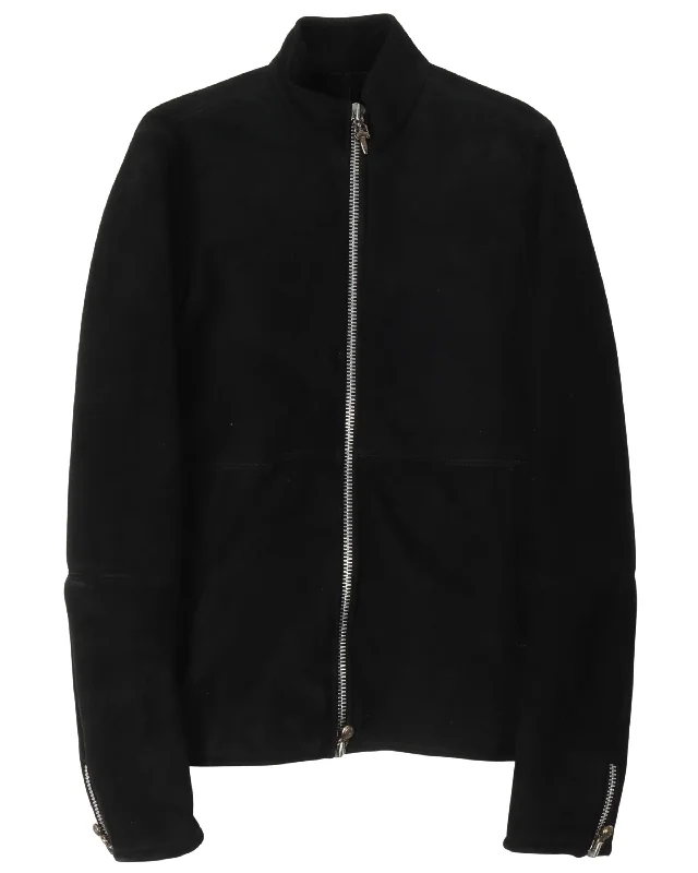 Soft Knitwear Zip-Up Jacket
