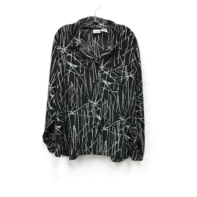 Urban Outfits Black Top Long Sleeve By Liz Baker, Size: 3x