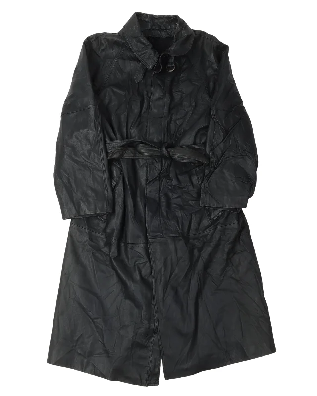 Stylish Looks Leder Atelier Belted Leather Trench Coat