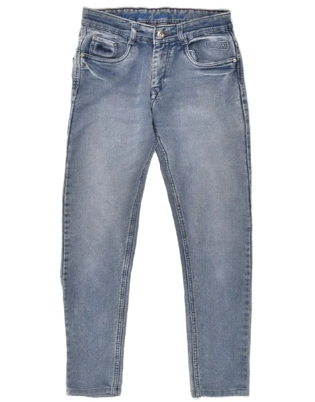 Cozy Sweatshirts WRANGLER Mens Skinny Jeans W32 L28 Blue Rayon