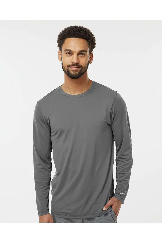 Easy Pants Paragon Mens Aruba Extreme Performance Moisture Wicking Long Sleeve Crewneck T-Shirt - Medium Grey Easy Pants Paragon Mens Aruba Extreme Performance Moisture Wicking Long Sleeve Crewneck T-Shirt - Medium Grey