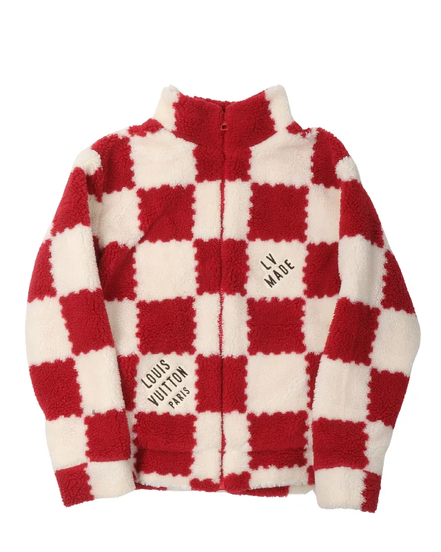 Outdoor Gear Nigo Damier Fleece Zip Up Jacket