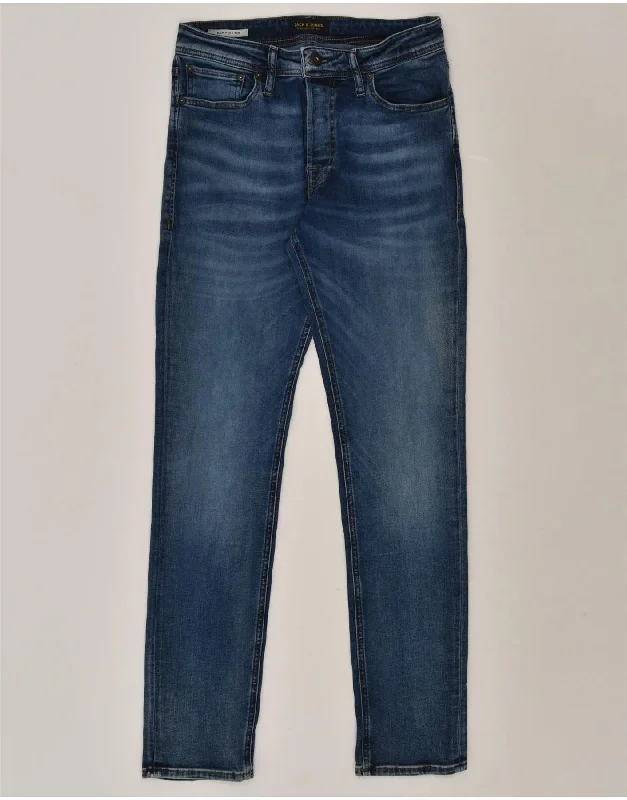 Soft Materials JACK & JONES Mens Tim Slim Jeans W29 L32 Blue Cotton