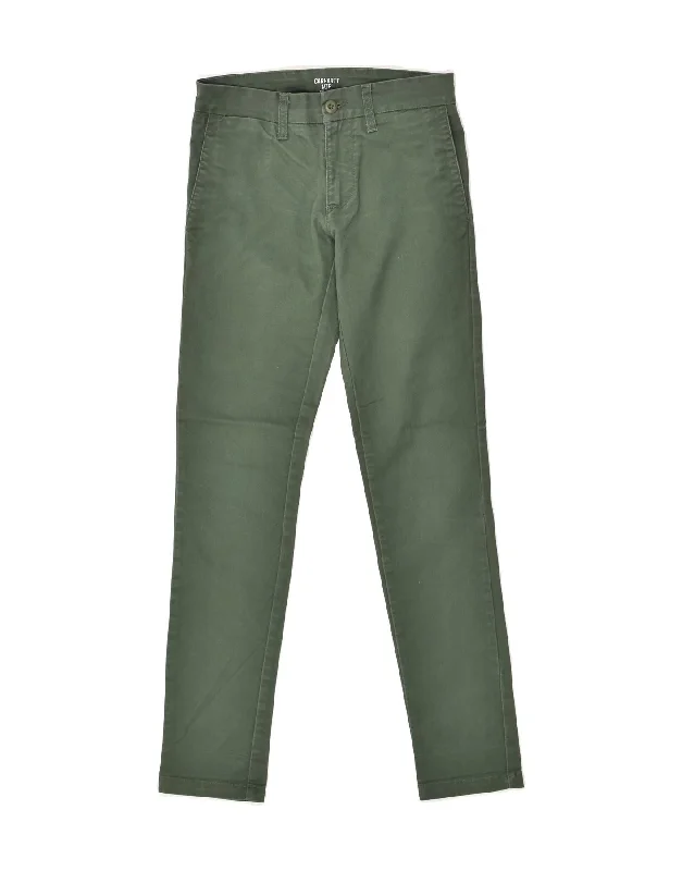 Outdoor Gear CARHARTT Mens Wip Skinny Chino Trousers W27 L32 Green Cotton