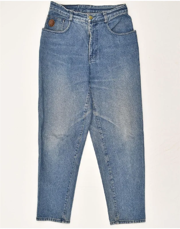 Street Casuals TRUSSARDI Mens Tapered Jeans W29 L30 Blue Cotton