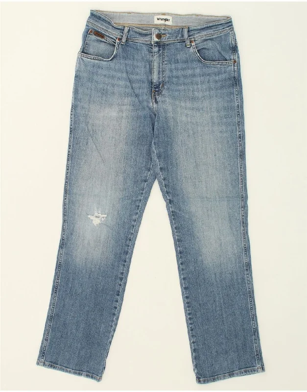 Comfy Styles WRANGLER Mens Texas Slim Jeans W33 L32 Blue Cotton
