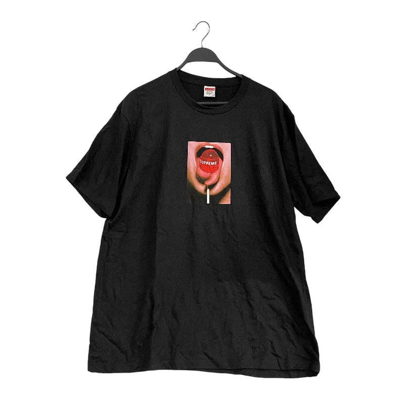 Comfortable Shirts Supreme/T-Shirt/XL/Cotton/BLK/Lollipop Logo Tee