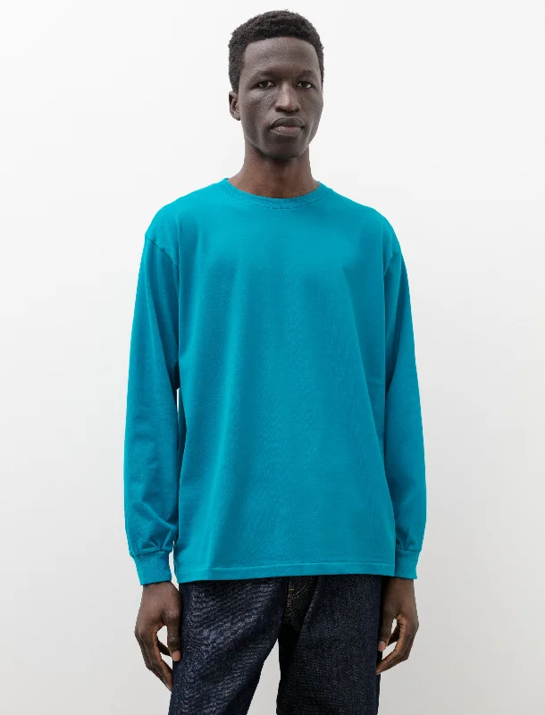 Active Essentials Luster Plaiting L/S Tee Teal Green