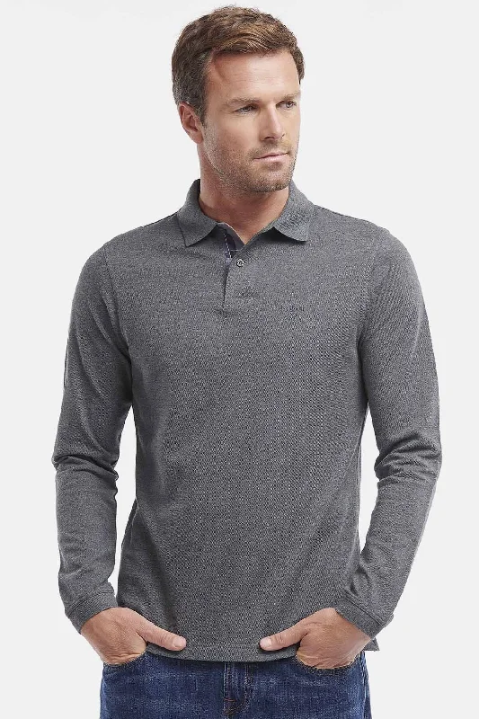 Warm Wear Essential Long-Sleeve Polo Shirt