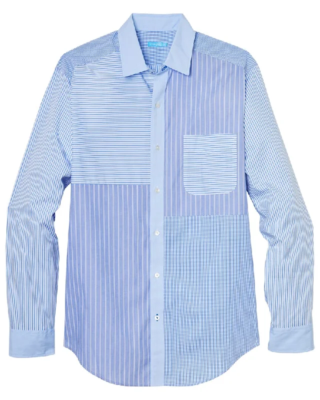 Relaxed Looks J.McLaughlin Patchwork Gramercy Patchwork Shirt