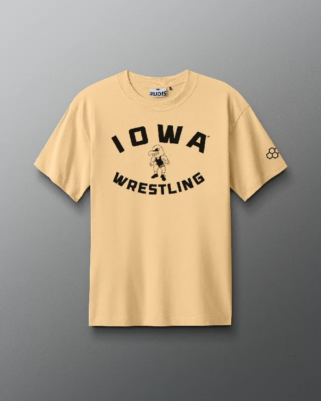 Cool Gear Iowa Wrestling Throwback Heavyweight T-Shirt