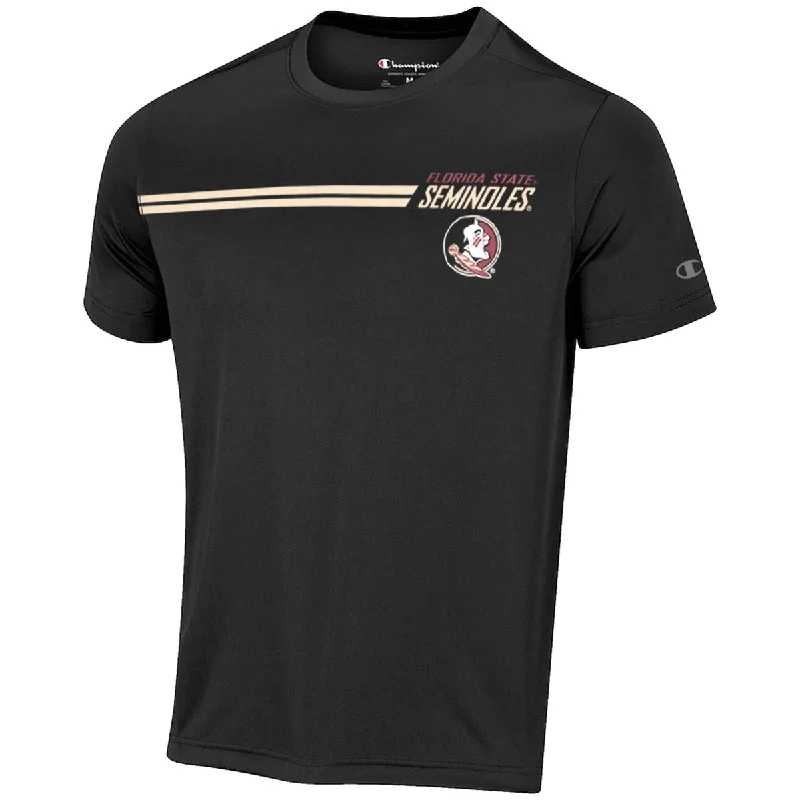 Classic Jackets Champion Men's Florida State Seminoles/Seminole Logo Short Sleeve Performance T-shirt - Black Classic Jackets Champion Men's Florida State Seminoles/Seminole Logo Short Sleeve Performance T-shirt - Black