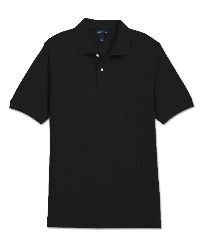 Cool Casuals Pima Pique Polo, Black