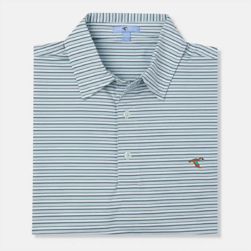 Effortless Comfort Performance Polo In Tsunami