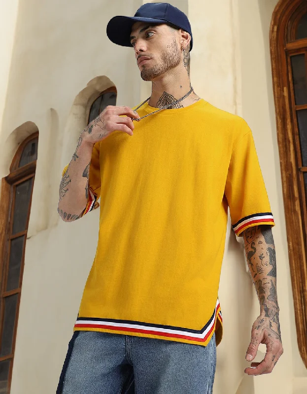 Classic Pieces Mustard Tape Oversized Tshirt