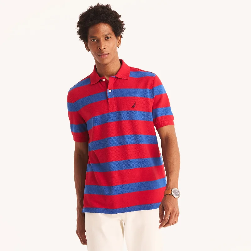 Easy Pants Nautica Mens Sustainably Crafted Classic Fit Striped Deck Polo