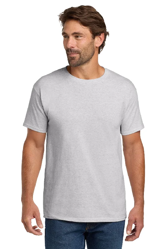 Effortless Comfort Hanes Mens ComfortSoft Short Sleeve Crewneck T-Shirt - Ash Grey