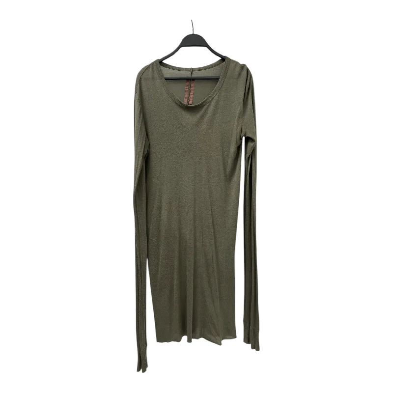 Timeless Style Rick Owens/LS T-Shirt/L/Cotton/GRN/FW 13 BROWN INSIDE TAG