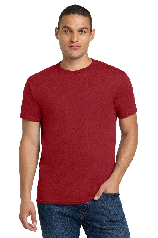 Comfortable Knitwear Jerzees Mens Dri-Power Moisture Wicking Short Sleeve Crewneck T-Shirt - Crimson Red