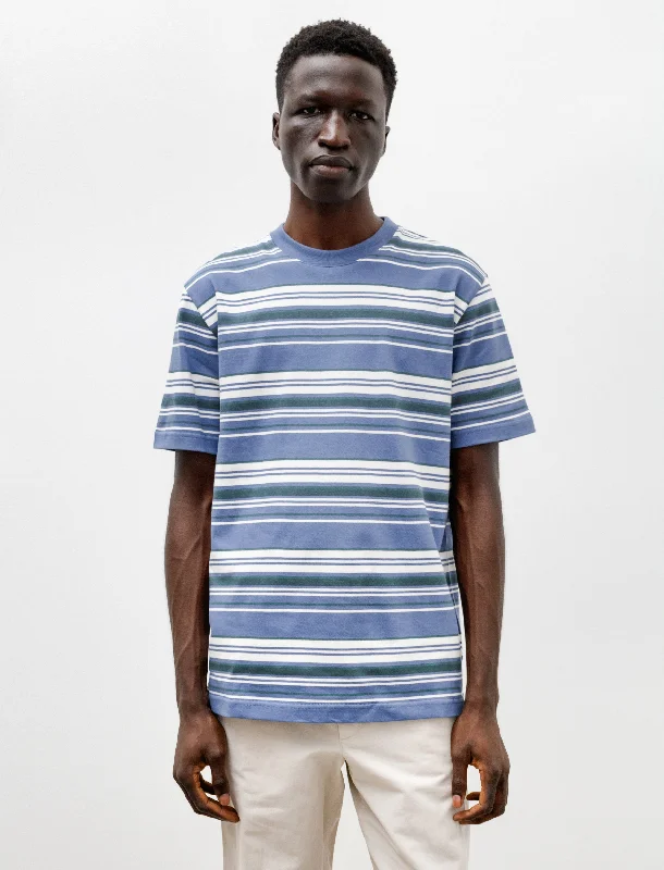 Outdoor Clothing Johannes Weekend Stripe Calcite Blue
