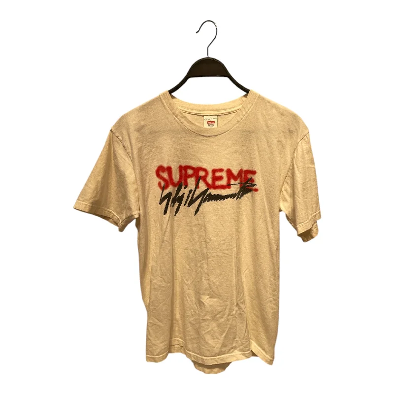 All-Weather Wear Supreme/YOHJI YAMAMOTO/T-Shirt/M/Cotton/WHT/Graphic/LOGO TEE