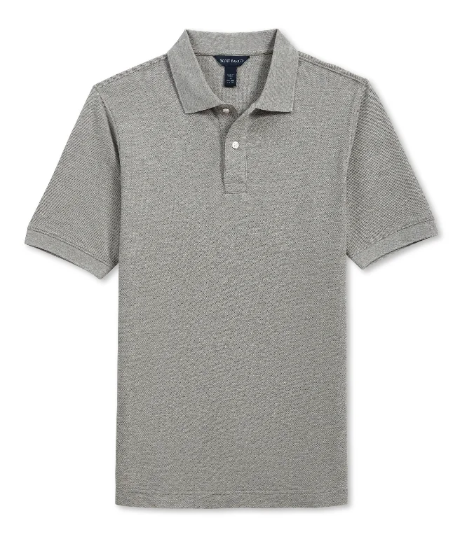 Fashion Comfort Pima Pique Polo, Grey Heather
