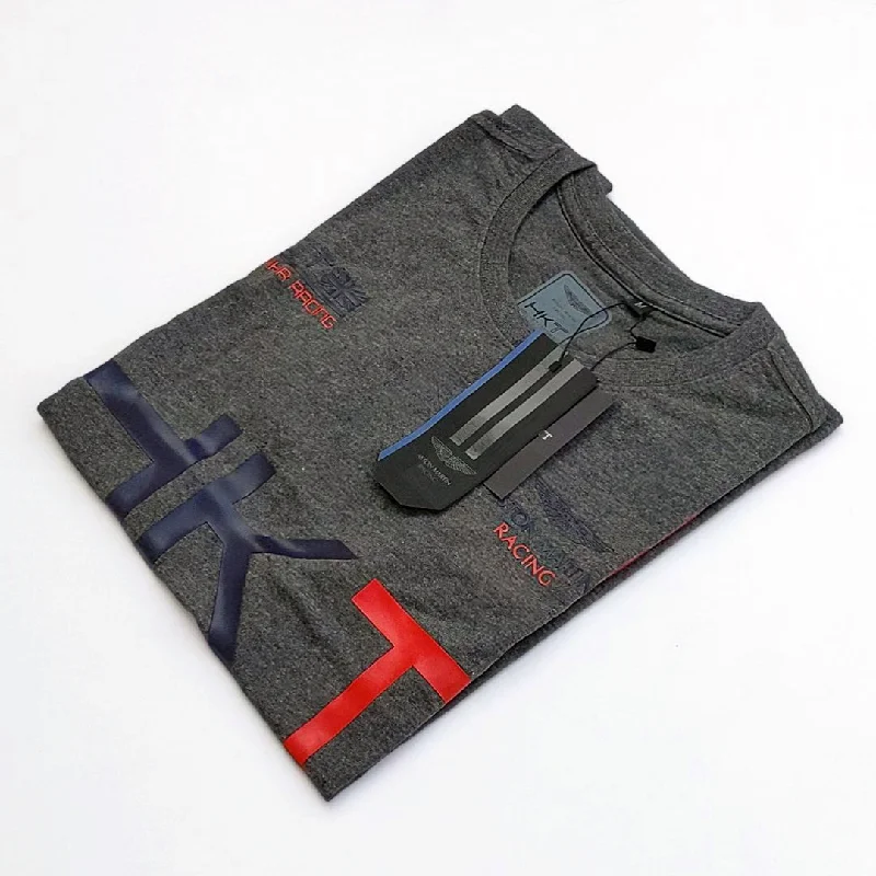 Urban Gear HK - Men 'Charcoal Grey' HKT Printed T-Shirt HK690