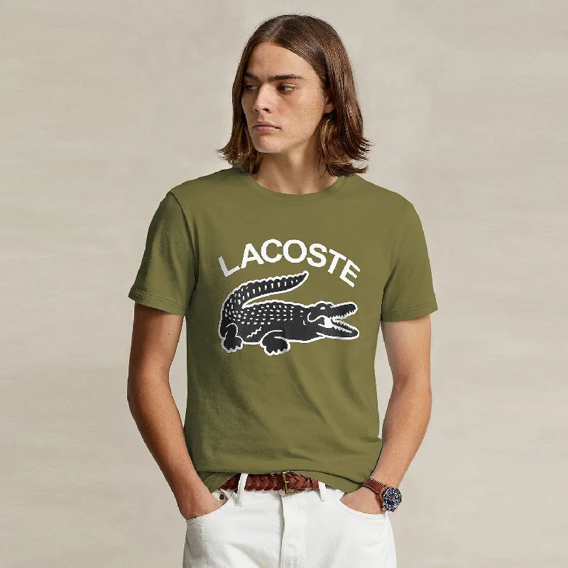 All-Weather Wear LC - Men 'Green' Lacoste Printed Logo T-Shirt LC782
