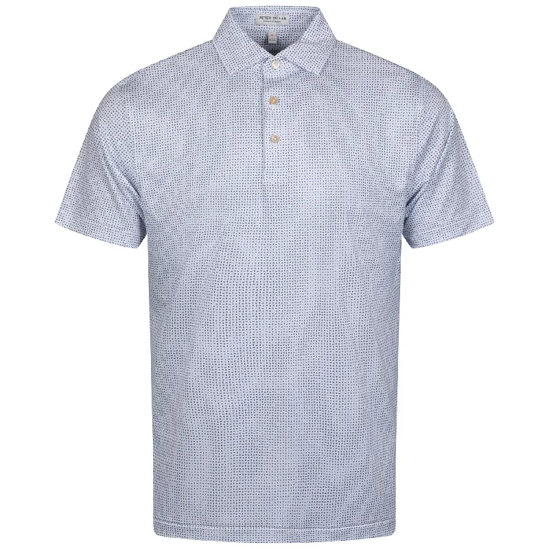 Relaxed Casuals Daybreak Performance Jersey Polo White/Astral Blue - AW24