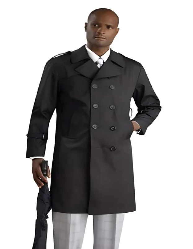 Casual Sneakers Mens Overcoat - Topcoat For Men - Winter Fabric - Men's Fully Lined Slim Fit 1930s Overcoat