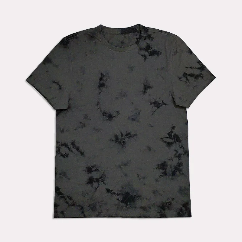 Street-Friendly Wear AR - Men 'Grey' Tie-Dye Graphic Short Sleeve T-Shirt AR218