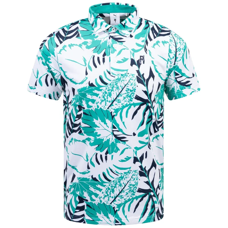 Urban Wear x PTC Palm Glitch Polo Sparkling Green/Fresh Mint - AW24