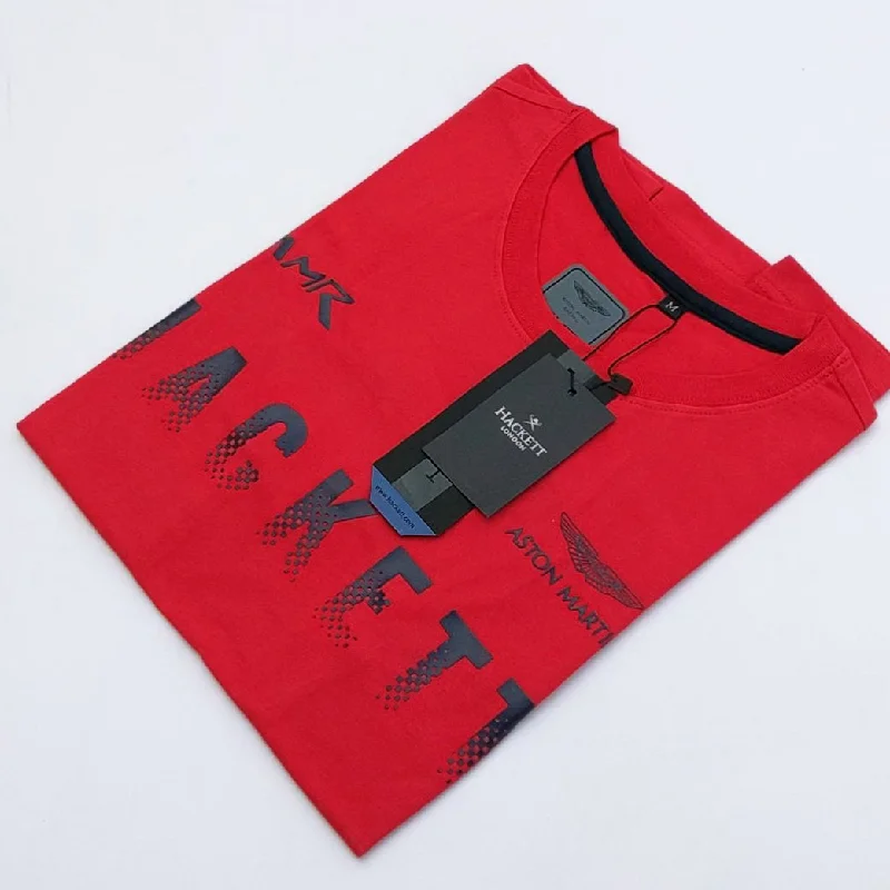 Simple Outfits HK - Men 'Red' Hackett Printed T-Shirt HK692