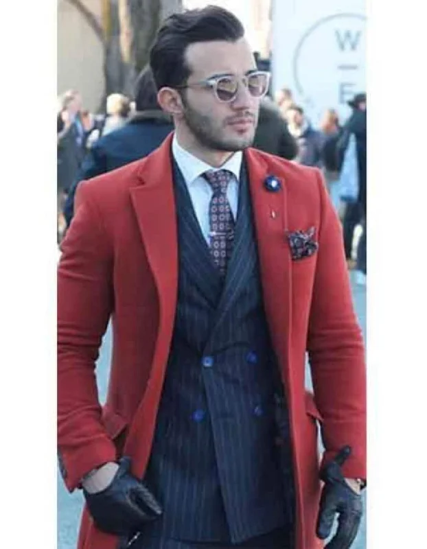 Comfy Suits Mens Overcoat - Topcoat For Men - Winter Fabric - Buttons Closure men's Car Coat Wedding Red Prom Suit - Mens Overcoat Comfy Suits Mens Overcoat - Topcoat For Men - Winter Fabric - Buttons Closure men's Car Coat Wedding Red Prom Suit - Mens Overcoat
