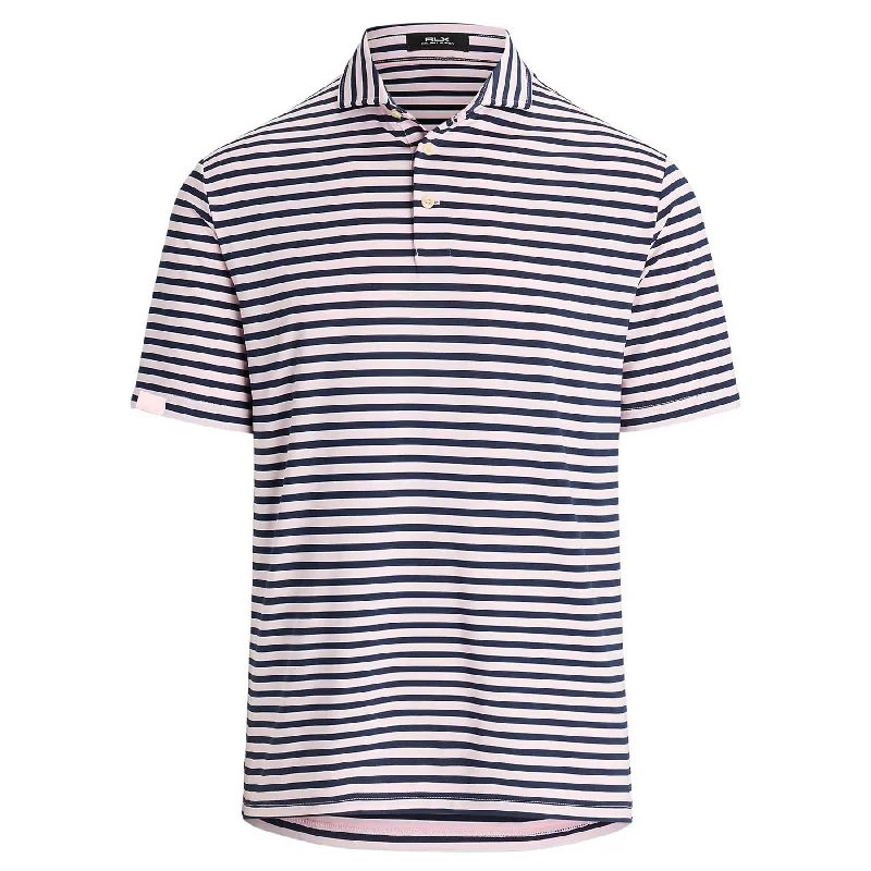 Lightwear Options RLX Classic FIt Airflow Stripe Polo Bath Pink - AW24