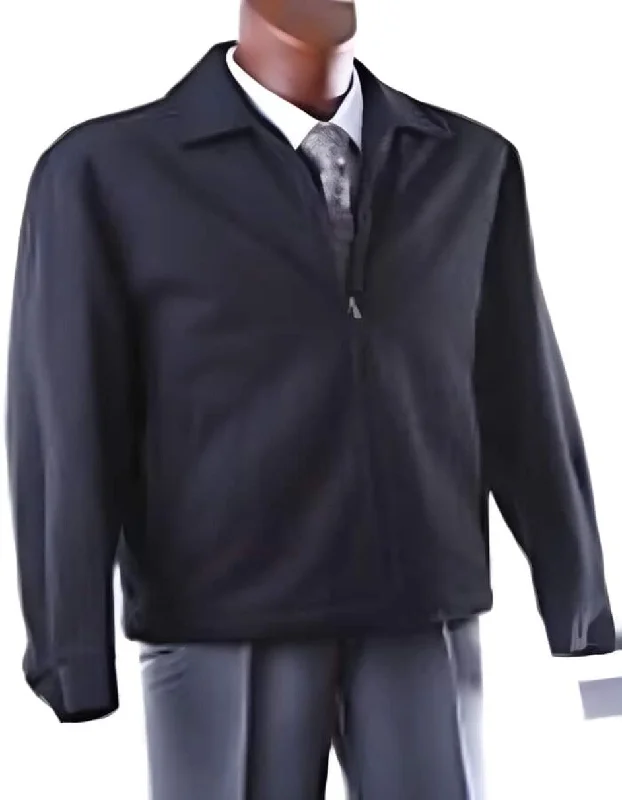 Cozy Looks Mens Overcoat - Topcoat For Men - Winter Fabric - Dark color blackZippered SHORT WINTER JACKET Overcoat Cozy Looks Mens Overcoat - Topcoat For Men - Winter Fabric - Dark color blackZippered SHORT WINTER JACKET Overcoat