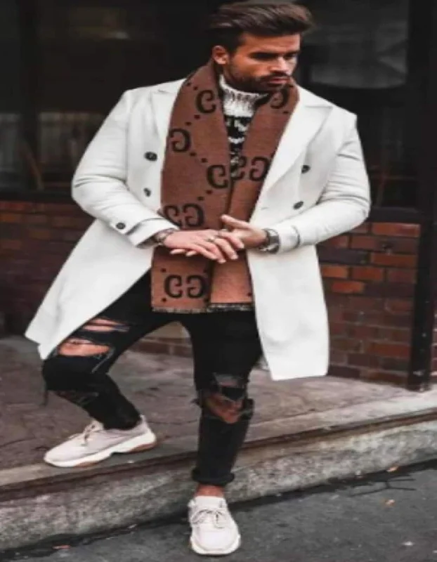 Cool Gear Mens Overcoat - Topcoat For Men - Winter Fabric - Mens White Overcoat - White Topcoat For Men Cool Gear Mens Overcoat - Topcoat For Men - Winter Fabric - Mens White Overcoat - White Topcoat For Men