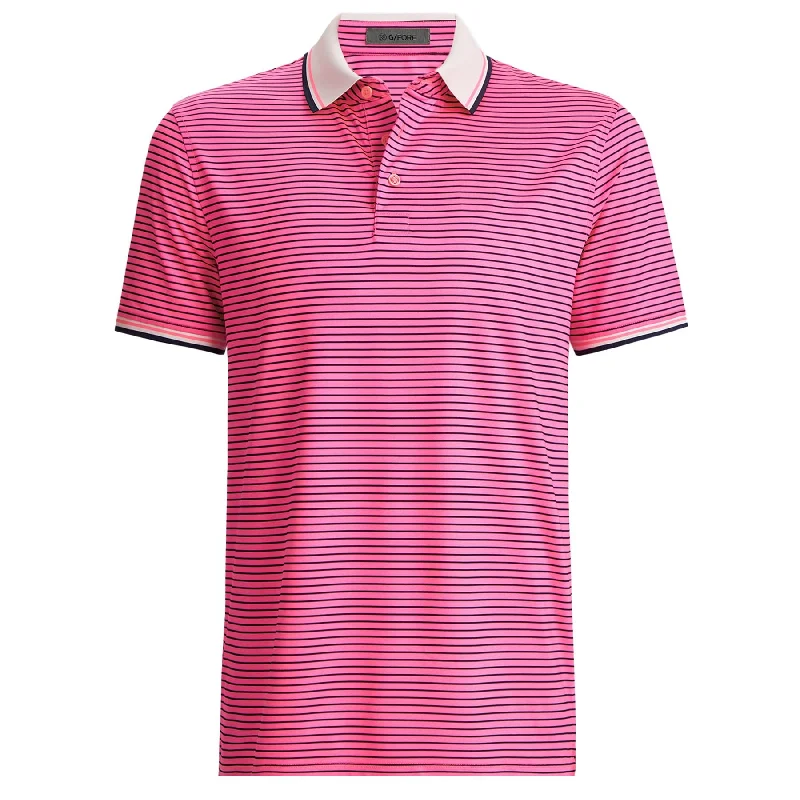 Trendy Apparel Circle G's Glitch Tech Jersey Polo Knockout Pink - AW24