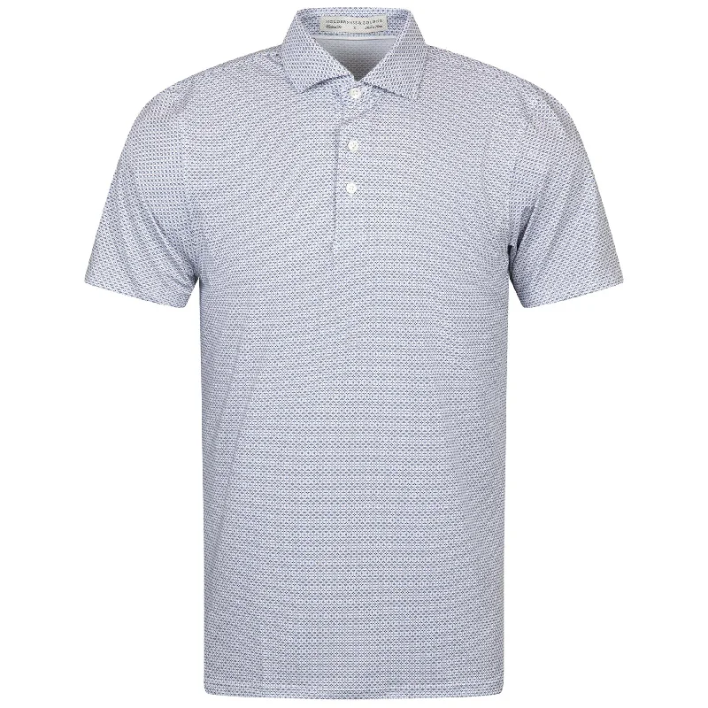Basic Fashion The Simmons Polo White/Navy/Fescue - AW24