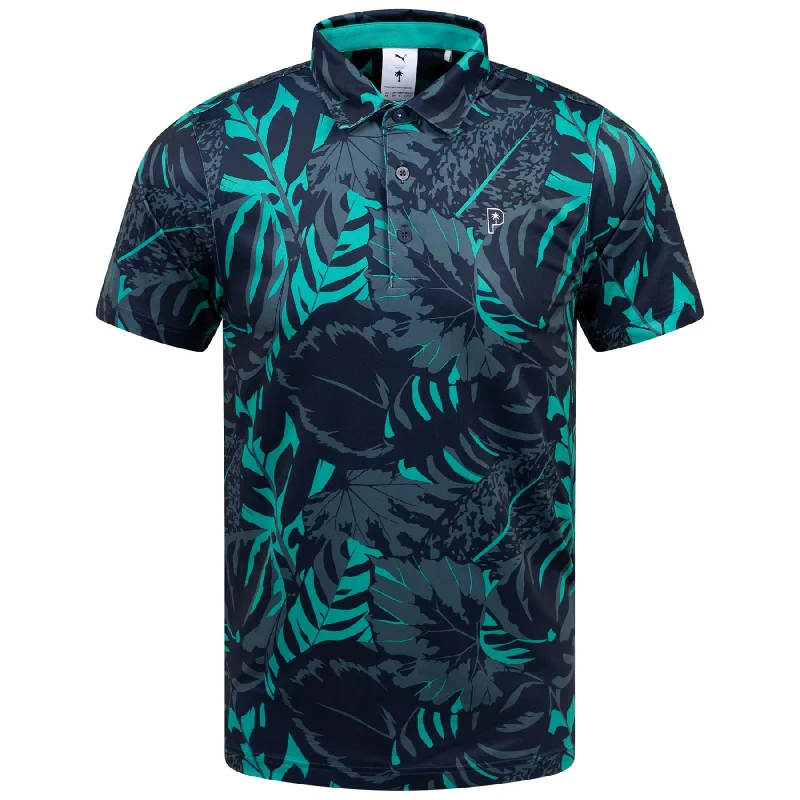 Casual Sneakers x PTC Palm Glitch Polo Deep Navy/Sparkling Green - AW24