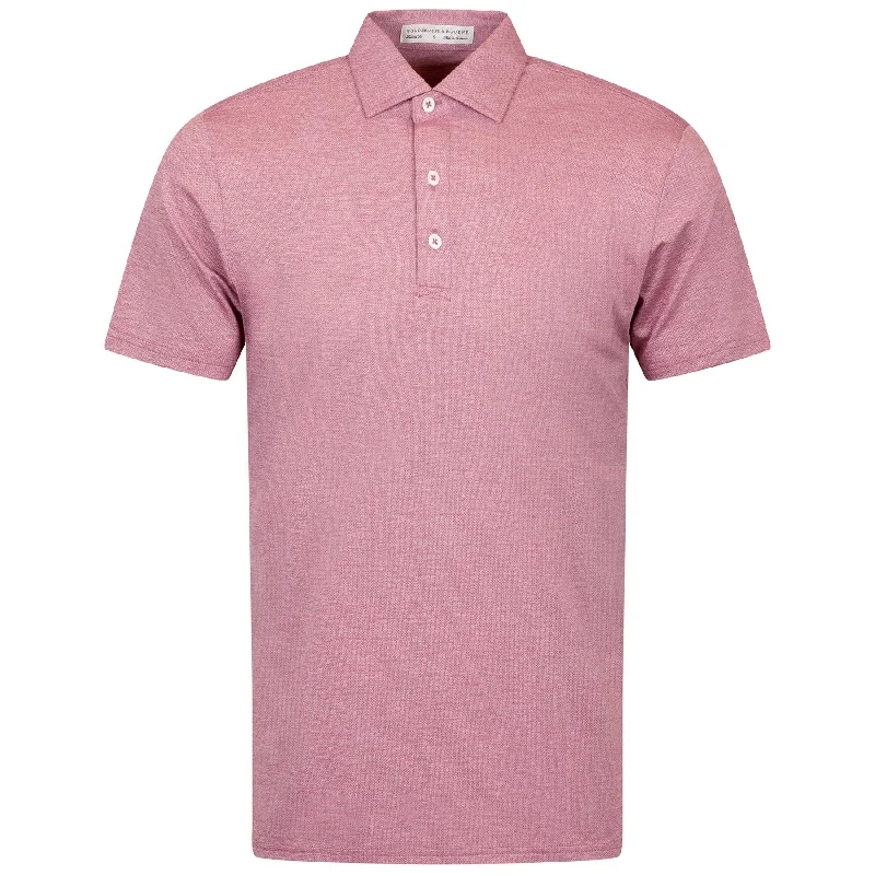 Trendy Apparel The Bradley Polo Heathered Vintage Claret - AW24