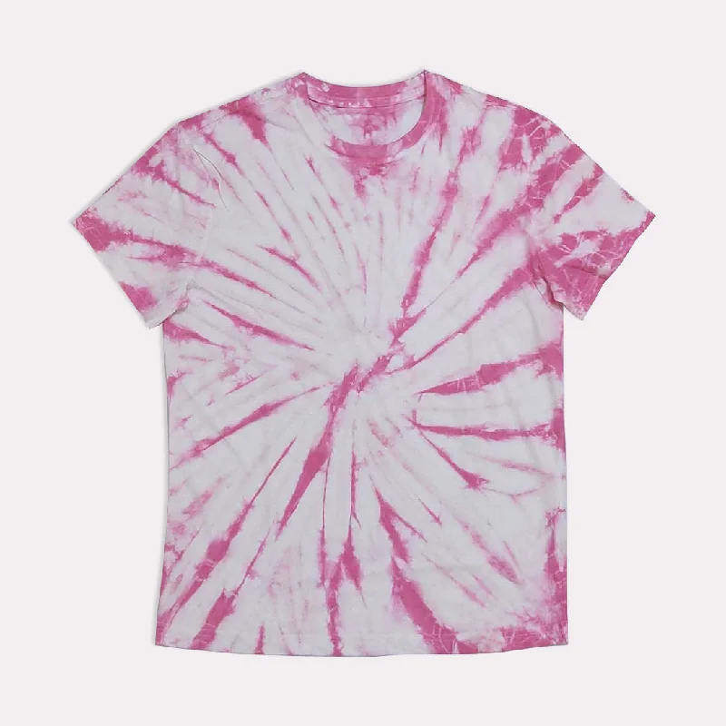 Smart Tops AR - Men 'Pink' Tie-Dye Graphic Short Sleeve T-Shirt AR215