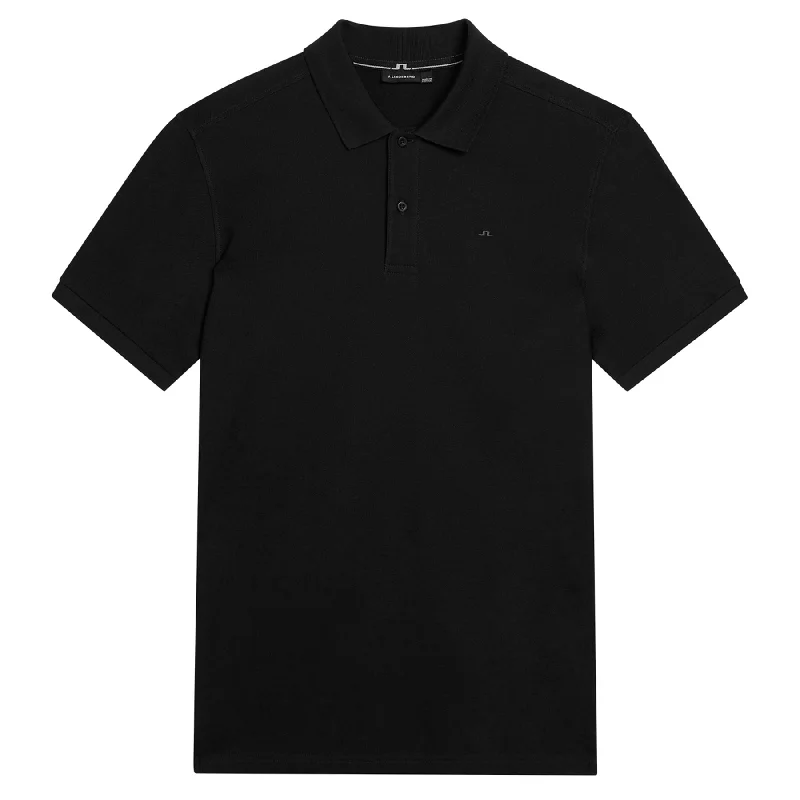Stylish Looks Troy Slim Fit Pique Polo Black - 2025
