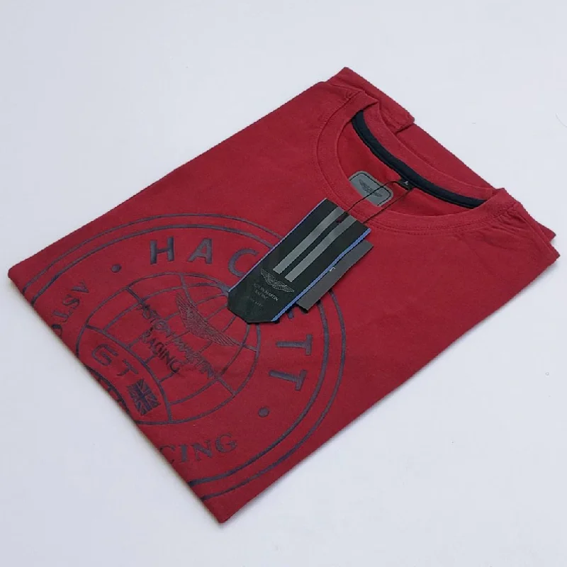 Functional Wear HK - Men 'Maroon' Printed T-Shirt HK691