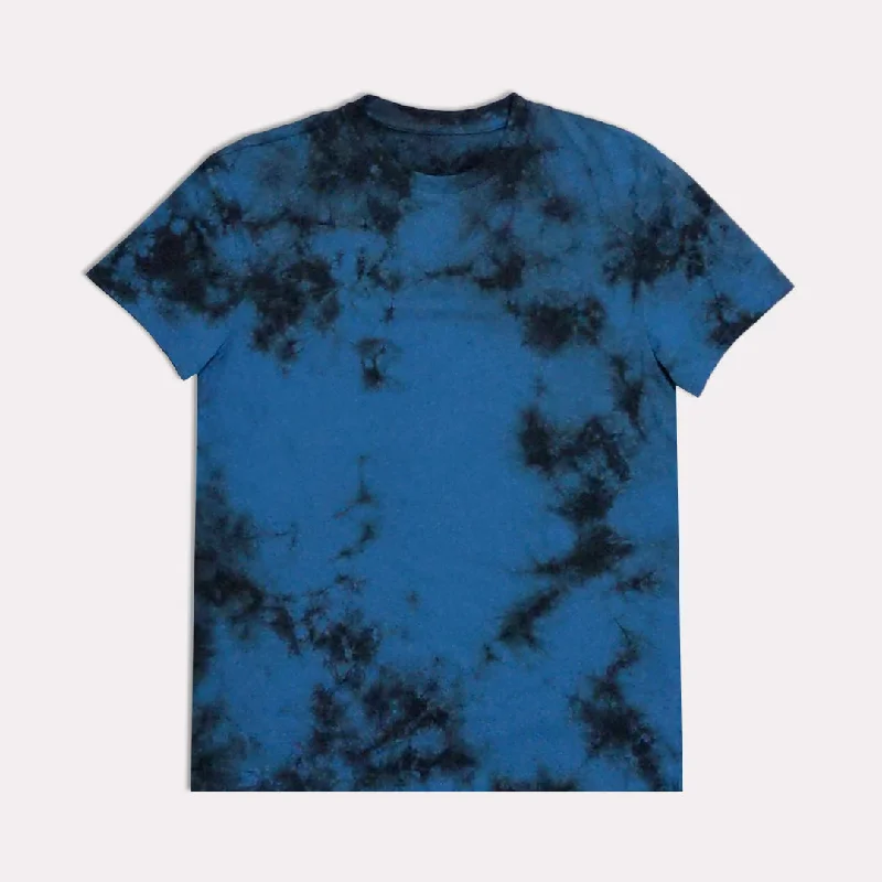 All-Season Outfits AR - Men 'Blue' Tie-Dye Graphic Short Sleeve T-Shirt AR216