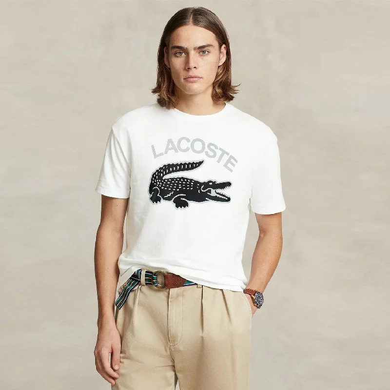 Urban Style LC - Men 'White' Lacoste Printed Logo T-Shirt LC781