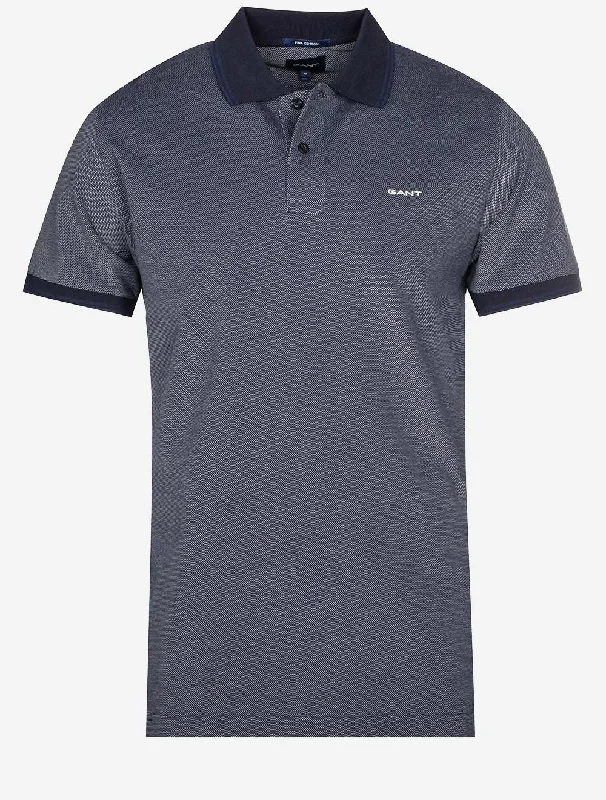 Fashion Comfort 4 Colour Oxford Short Sleeve Pique Polo Persian Blue